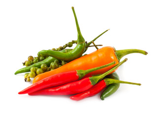 different kinds of hot pepper