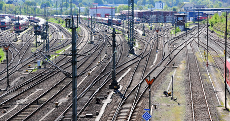 Bahnhof Schienennetz