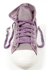 violet sneakers - obrazy, fototapety, plakaty