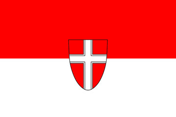 Vienna state flag of Austria