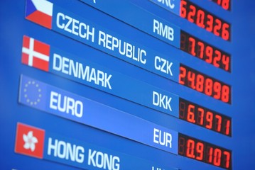 Obraz premium Money Exchange Rate