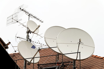 Satellitenantenne für Fernsehen