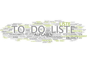 Fototapeta premium To-Do-Liste