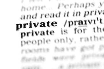 Fototapeta premium private (the dictionary project)