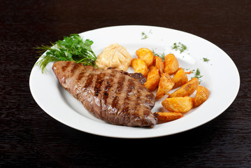 Juicy beef steak