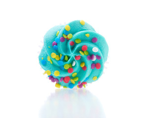 Cup cake isolated on a white