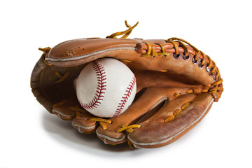 Baseball Glove and Ball