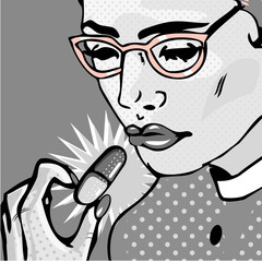Pharmaceutical or pill capsules as vector illustrations. Illustr