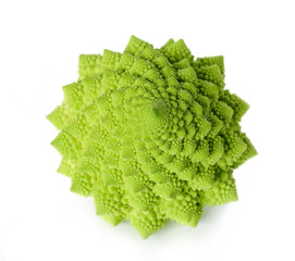 Romanesco isolated on white