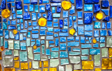Panele Szklane Podświetlane  kolorowe szklane mozaiki ścienne w tle