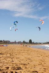 Kite Surfing At The Beach