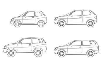 Neutrale Autos_Konturen