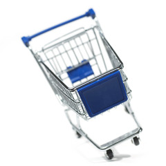 metal shopping trolley