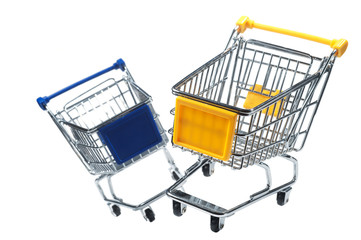 metal shopping trolley