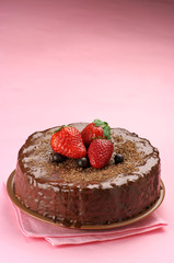 Homemade chocolate cake