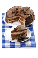 Homemade chocolate cake