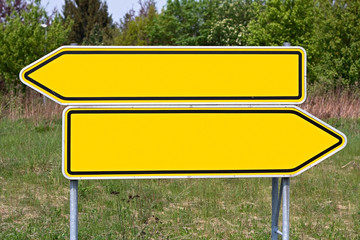 Straßenschild (blanko)