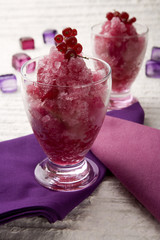 granizado de vino rosado