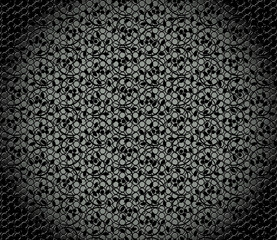 Fototapeta premium vector. metal texture with seamless floral pattern