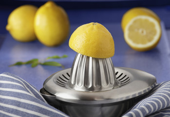 Lemons and squeezer