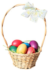 Eastern eggs in the basket