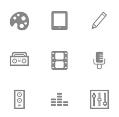 Multimedia icons