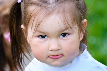 Little girl outdoors