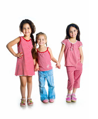 Fototapeta premium cute little girls