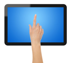 Tablet PC with Hand