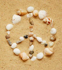Seashell Peace sign
