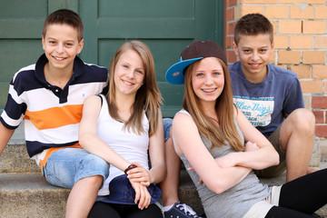 Jugendliche Clique