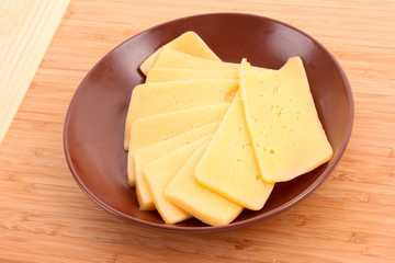 cheese on plate