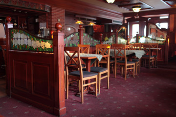 Fototapeta na wymiar Wnętrze restauracji w Erywaniu