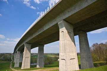 Autobahnbrücke in Oberfranken