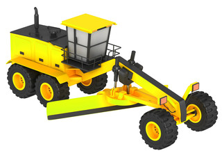 Fototapeta premium Yellow Bulldozer