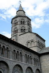 Fototapeta na wymiar Basilique d'Orcival, Auvergne