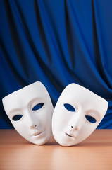 Masks with theatre concept