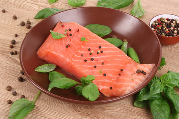 Salmon basil