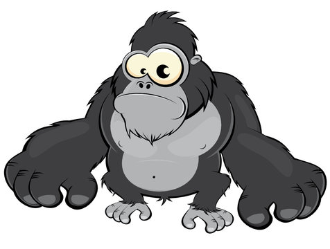 gorilla affe cartoon