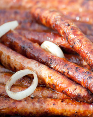 Grilled sausages