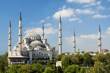 Fototapeta na wymiar Sultan Ahmed Meczet w Stambule Turcja