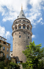 Fototapeta na wymiar galata tower in istanbul turkey