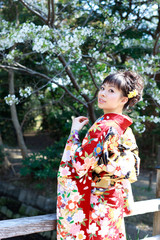 振り袖姿の女性