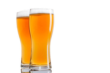 Two glasses of beer