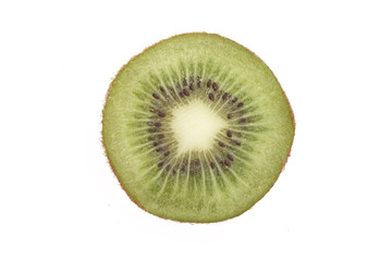 Fototapeta na wymiar A sliced fresh Kiwi
