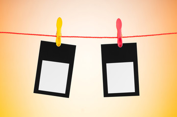 Designer concept - blank photo frames for your photos