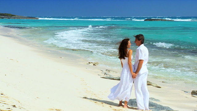Couple in Love on Paradise Island