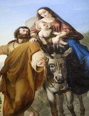 Mariazell - detail from holy family paint © Renáta Sedmáková