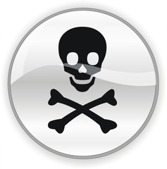 bouton tête de mort