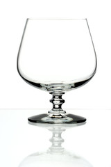 glass goblet, isolated.